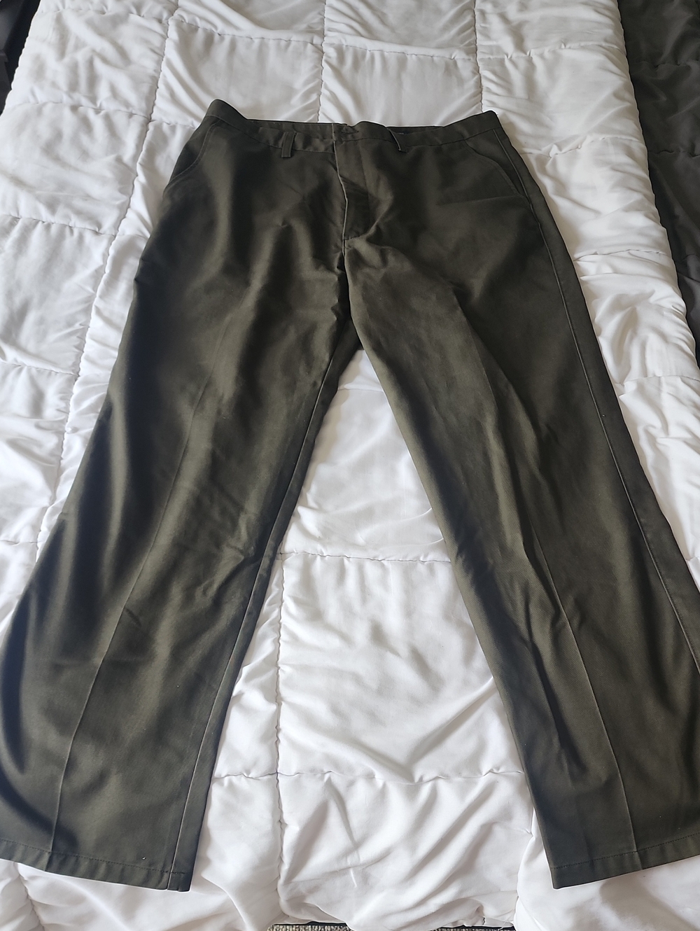 St. John's Bay Olive Straight-Leg Chino Pants